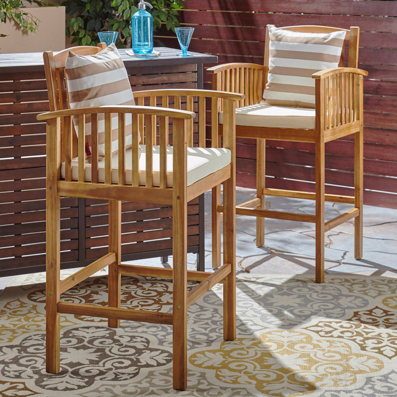Tabouret en acacia