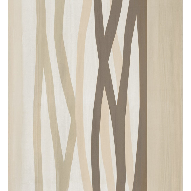 Brecken Room Darkening Curtain Single Panel, Brown, 145cm Width x 180cm Drop