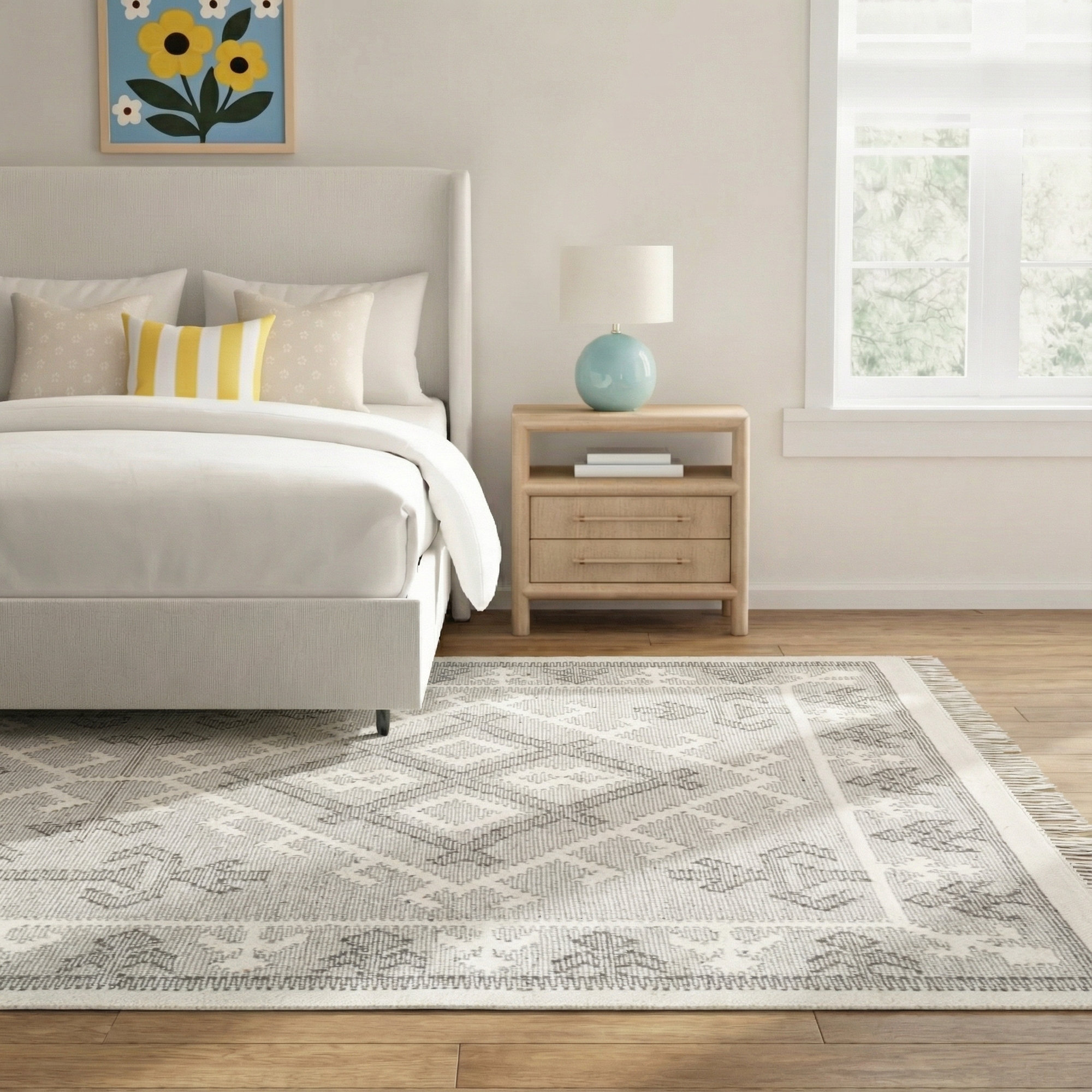 Saber Handmade Wool Rug, Rectangle 9' x 12'