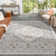 Medallion Non Slip Washable Rug(Beige)