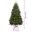 Artificial Christmas Tree with Stand Green PVC and Metal-584299009