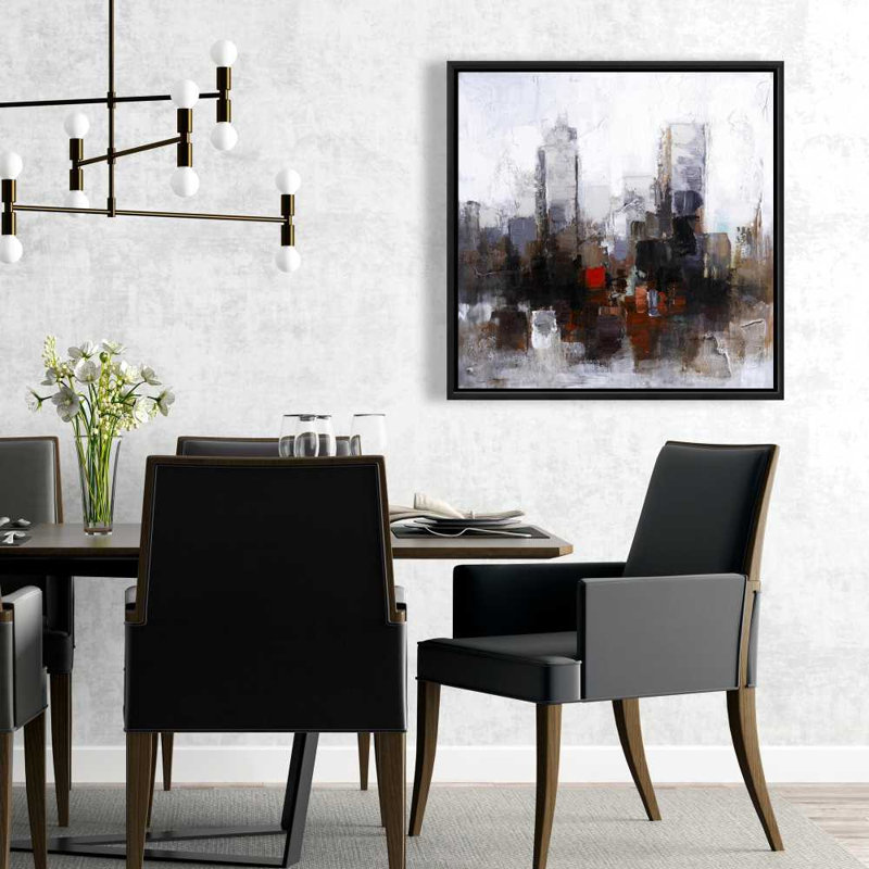 Obscure City Canvas | Contemporary Decor, 25.25" H x 25.25" W