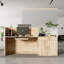 Bureau de 87,2 po de large avec support pour imprimante et rangement
