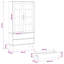 2 -Drawer Rectangle Accent Cabinet