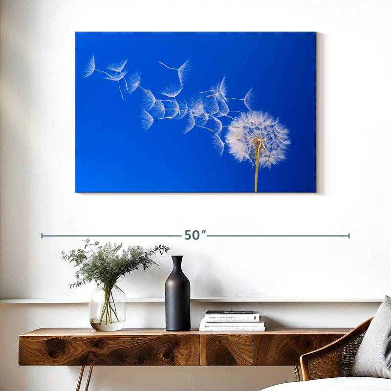 Harnek Dandelion Seeds Flying, H 26 po x l 39 po