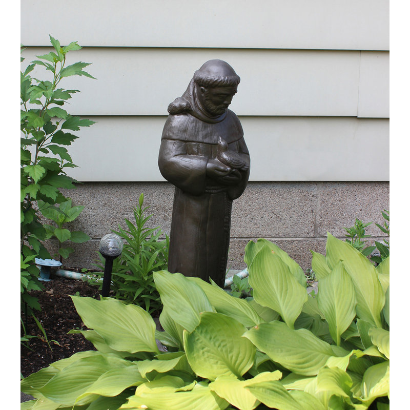 Statue saint francis Klatt, Bronze