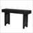 Narrow Console Table With Rattan Accent-1801037788