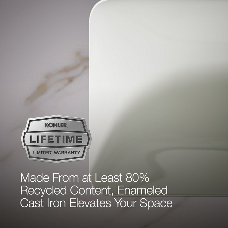 Iron Plains® Trough Rectangle Dual Mount Bathroom Sink with Overflow, Dune