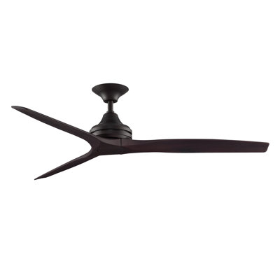 Ventilateur de plafond intérieur / extérieur 60 pouces Spitfire - Bronze foncé avec pales noyer foncé