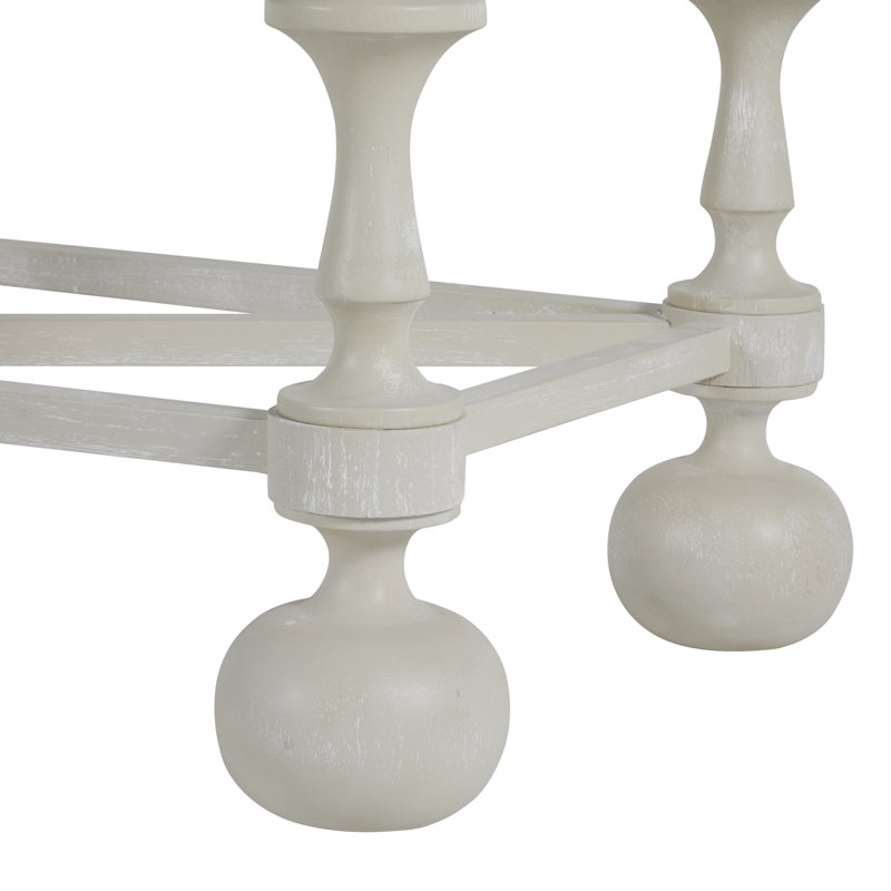 Arrington 76" Console Table, Cerused White