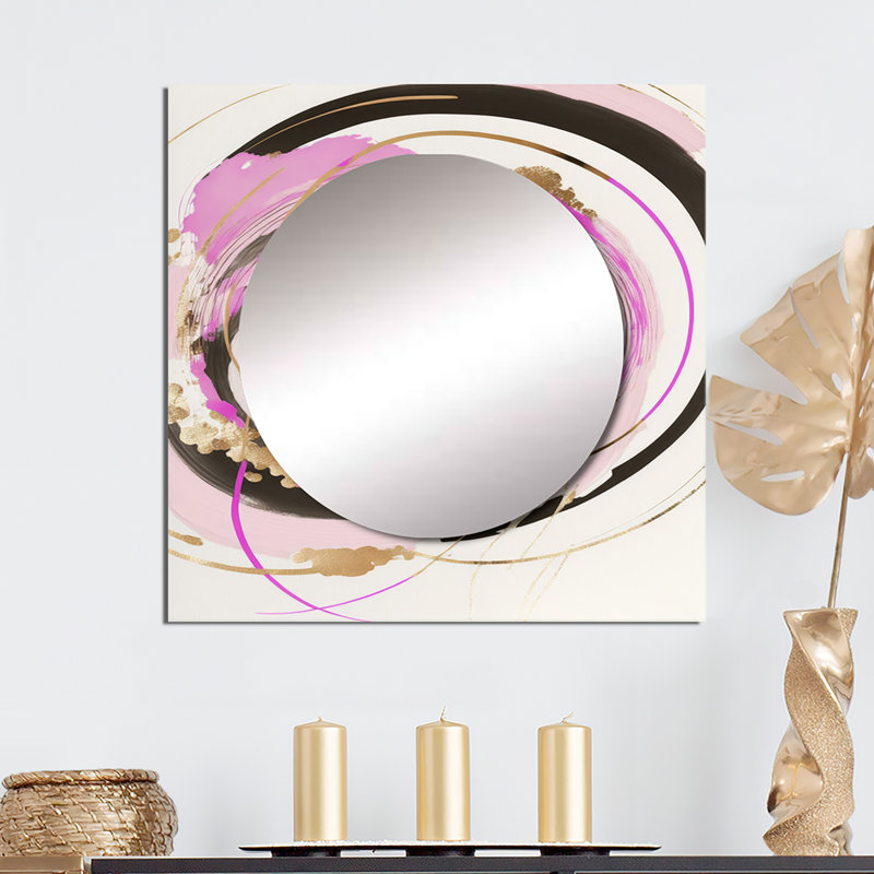 Ludwika - Miroir mural moderne pour chambre à coucher, 36 po x 36 po