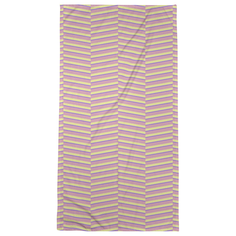 Jaya Beach Towel, Pink/Purple/Yellow
