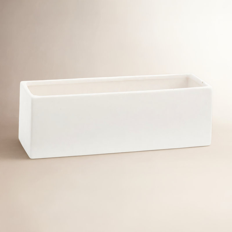 Pot à fleur en céramique Sula, Blanc