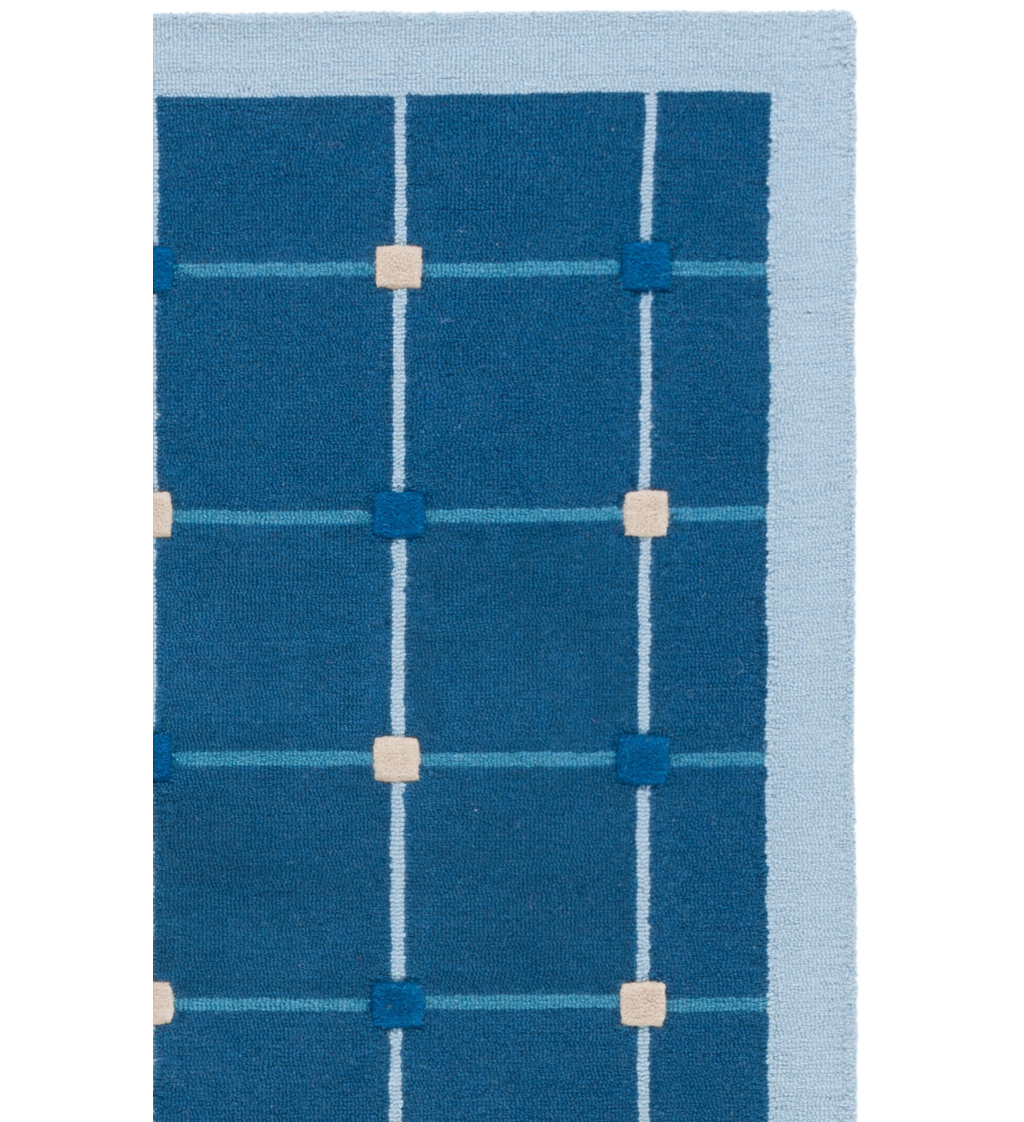 Elway Hand-Woven Checkered Rug, Rectangle 4' x 6'