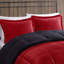 Édredon très grand avec - rouge + noir, coussin l 18 po x L 18 po, fibres brossées 6D à remplir, taies décoratives l 20 po x L 36 po-121234479-121234482