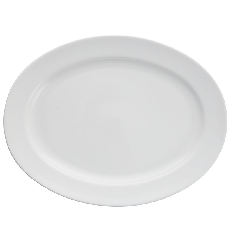 D&V Serena Oval Platter 12.75" (Set of 12), 13" H x 16" W x 11" D
