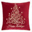 Coussin décoratif en velours brodé Happy Holiday-124861968