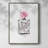 Perfume Bottle Framed Print - Solid Wood 47423-922590818