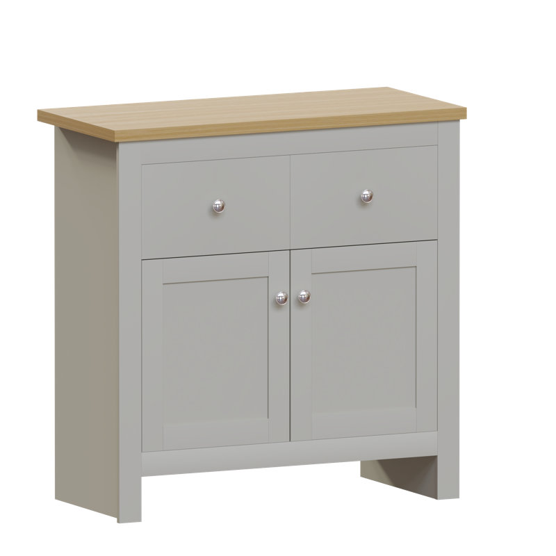 Beacsfield 79cm Wide 2 Drawer Sideboard, Grey