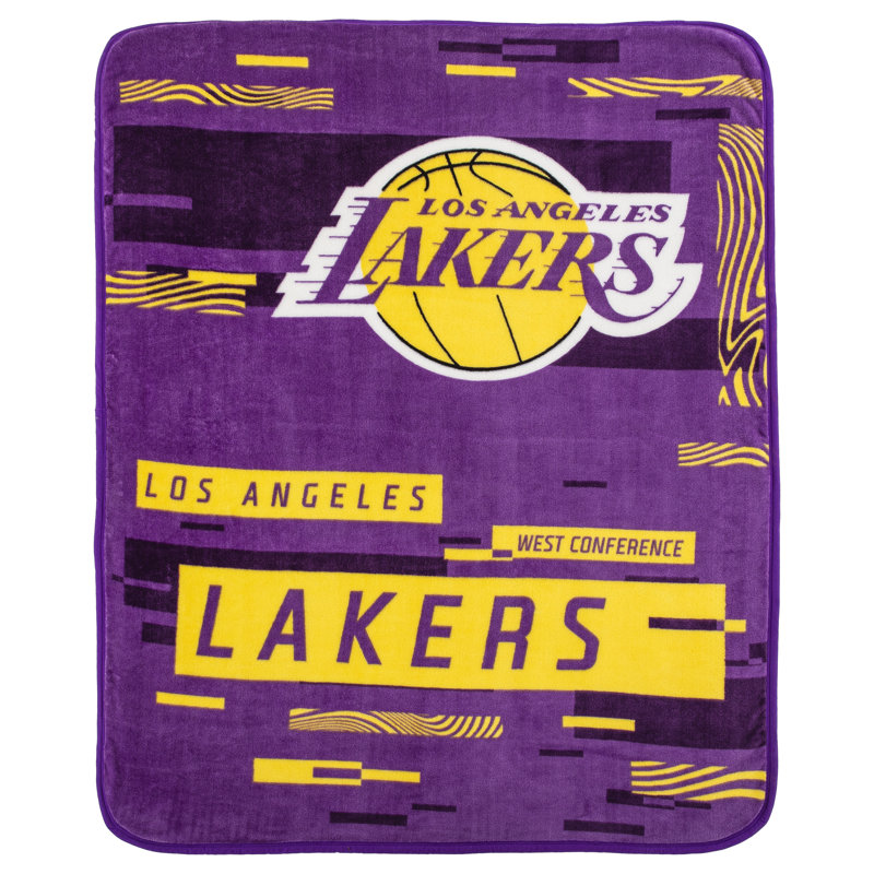 Throw Blanket, Purple/Yellow, Los Angeles Lakers