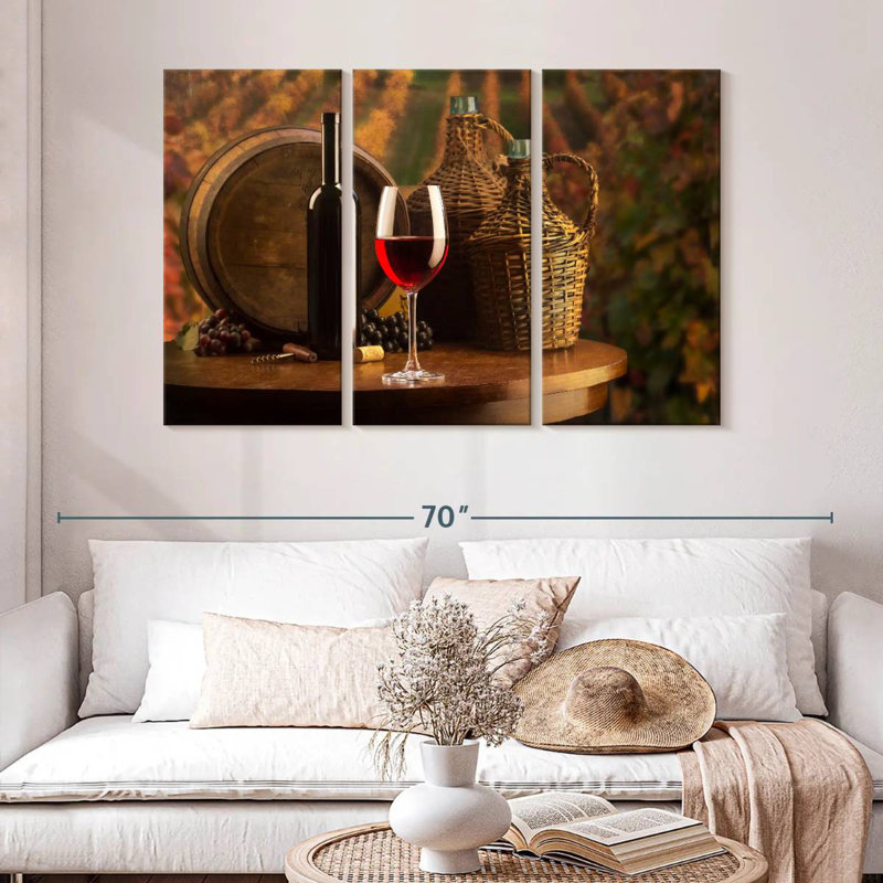 Yarlin Vineyard Red Wine Sampling, 32" H x 50" W