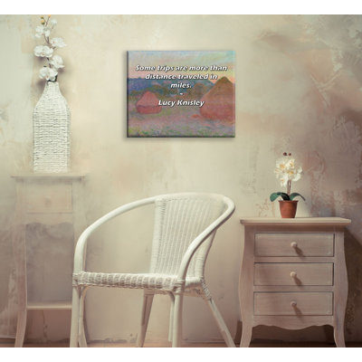 Trinx Gallery Wrapped Canvas By Lucy Knisley: "Some trips are more than distance traveled in