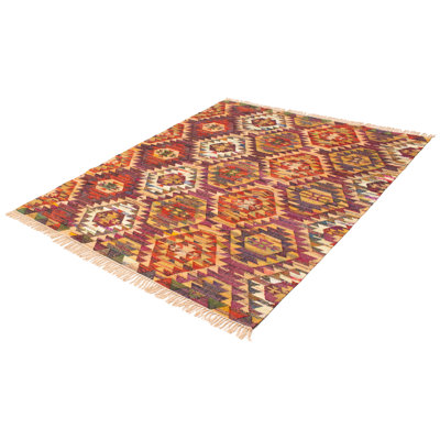 Jeu de couleurs kilim bourgogne