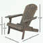 Chaise Adirondack d'extérieur en bois avec accoudoirs-1741647863