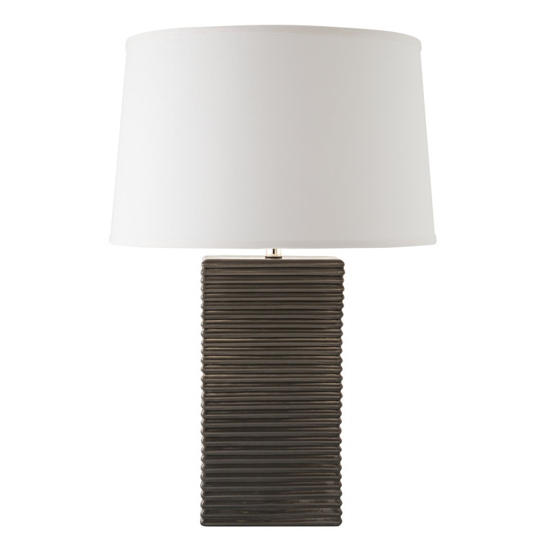 Lampe de table 27 po, Gris anthracite lustré