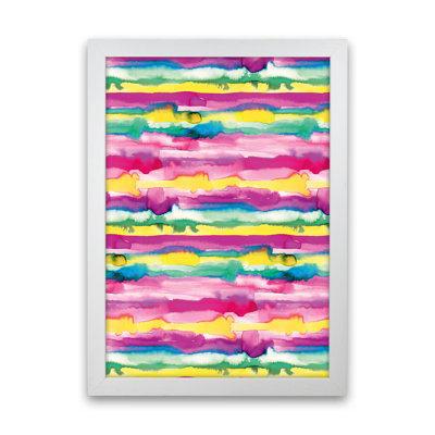 Gradient Tropical Color Lines - Print