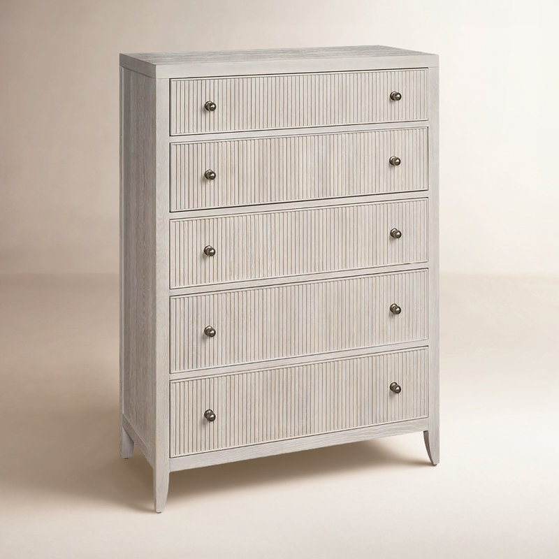 Avaline Carmen 5 - Drawer Dresser, White Oak