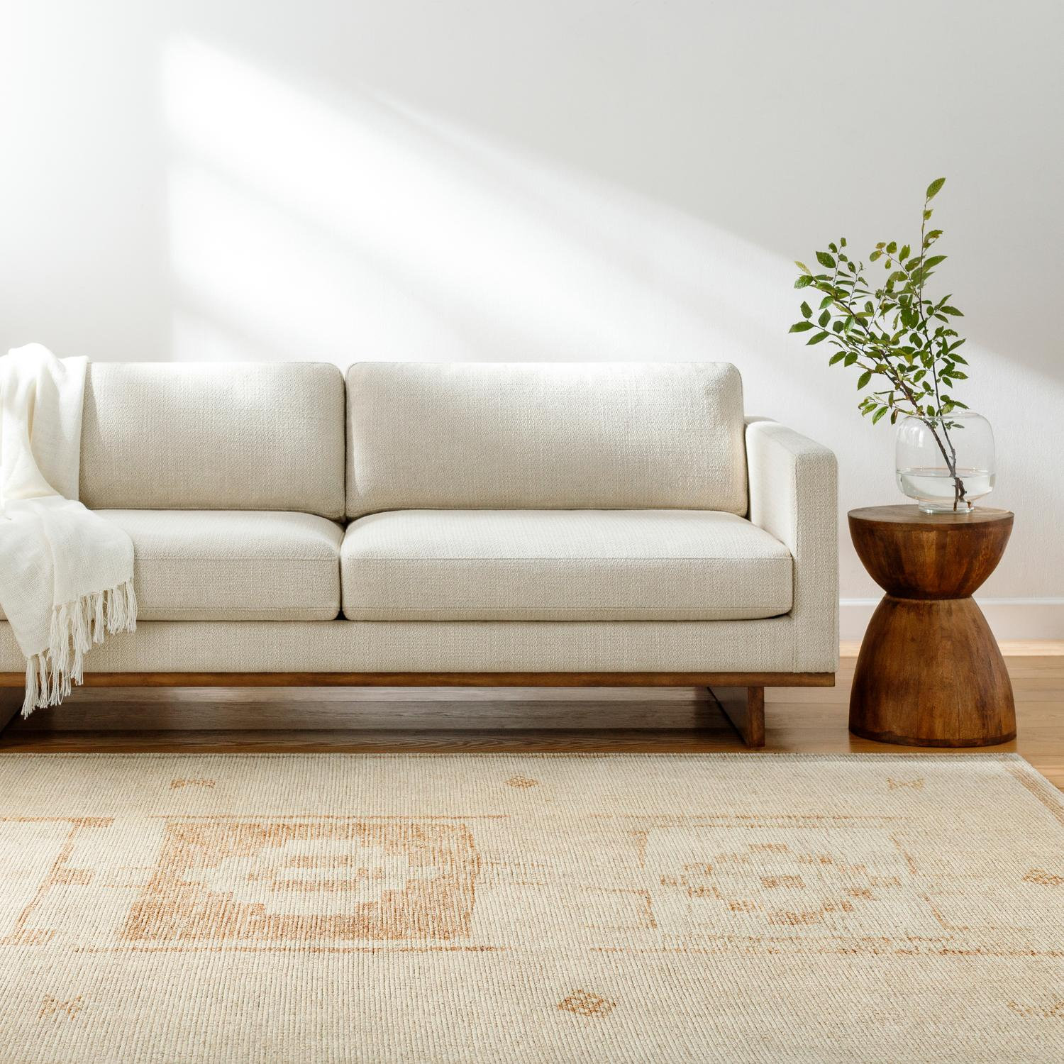 Becki Owens x Livabliss Solana Oak Ivory Rug, Rectangle 7'10" x 10'