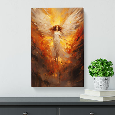 Angel Abstract - Wrapped Canvas Print