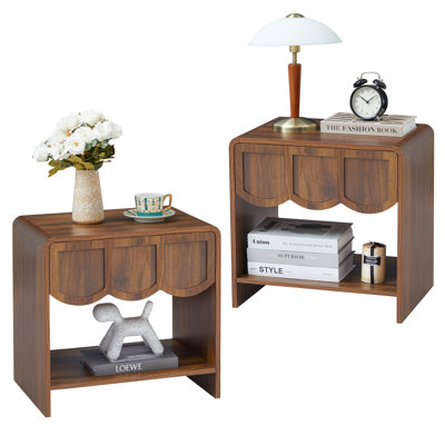 End Table Set, 1 - Drawer Nightstand