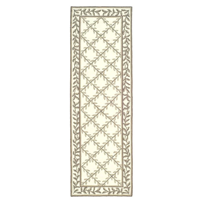 Taran Easy Care Hand Hooked Performance Floral Rug, Runner 2'6" x 8'