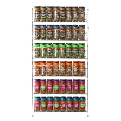 Steel Spice Rack with Adjustable Racks