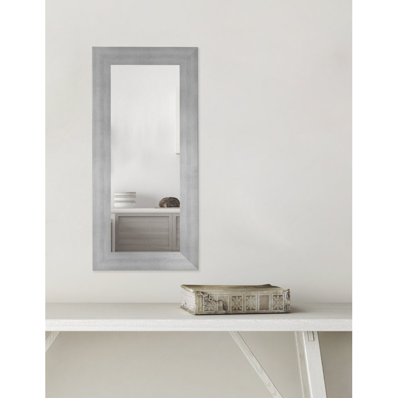 Miroir décoratif, 20 po x 33 po, Argenté mat