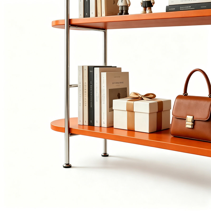 Tablette orange, (3 Shelves) 41.34"H x 39.37"W x 13.78"D