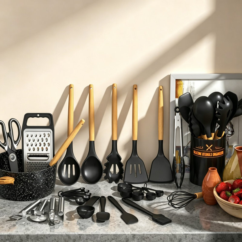 ELEP 34 Utensil Set, Black