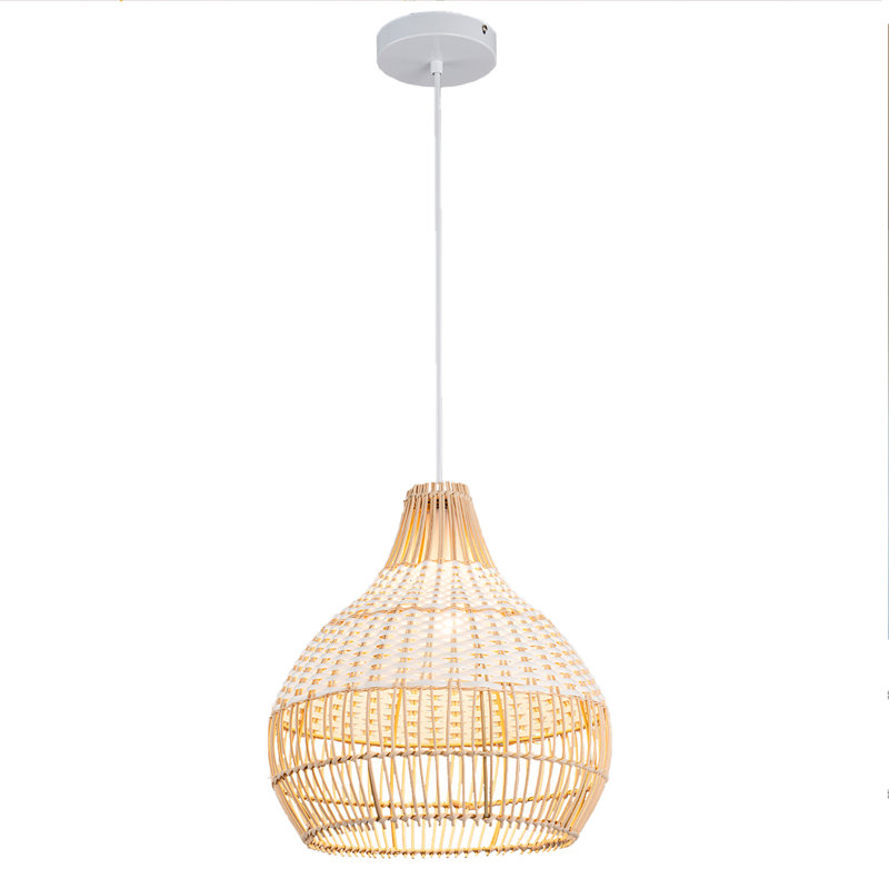 1 Light Rattan Pendant