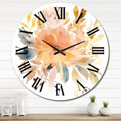 Myrton - Wildflowers Wall Clock