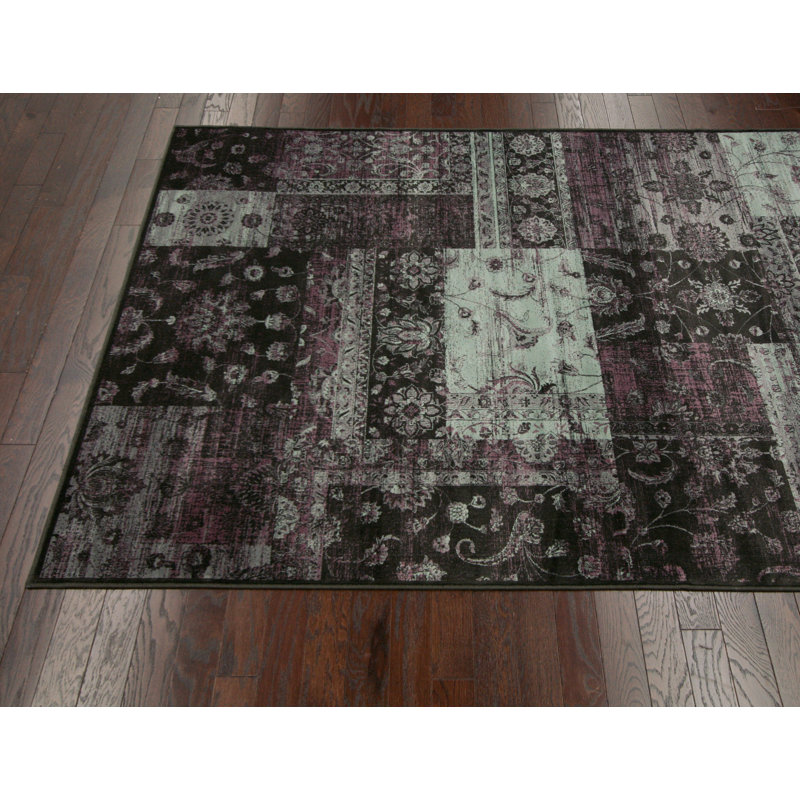 Tapis minuit Jahdiel Prina, 7 pi 1,2 po x 11 pi 2 po