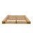 Outdoor Acacia Wood Double Chaise Lounge With 4-Position Backrest