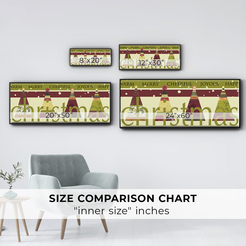 Happy Merry Joyous- Framed Canvas