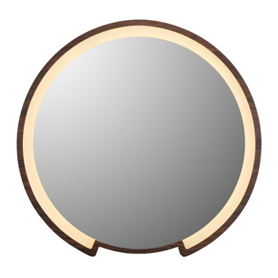 Kanthan Wood Flat Wall Mirror