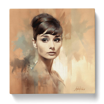 Audrey Hepburn Conceptual Art - No Frame Print