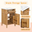 Meuble-lavabo en bois 20 po avec lavabo, pieds en bois massif, tablette réglable, tiroir inclinable et design moderne pour les petits espaces