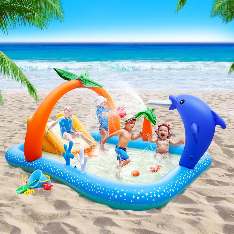 Piscine pour enfants avec glissade Kiddie