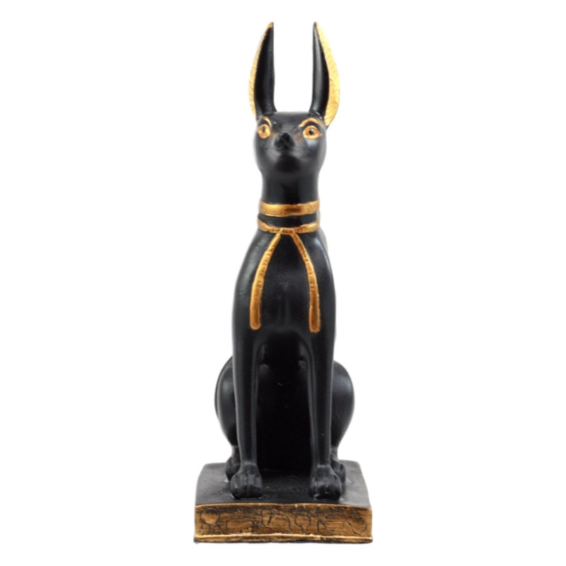 Figurine anubis égyptien classique Jolyn, H 5 po x l 3 po x P 2 po