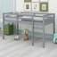 Lit mezzanine simple avec échelle-113140165